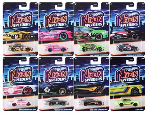 Cole O Completa Miniaturas S Rie Neon Speeders Mix E Hlh Hot Wheels
