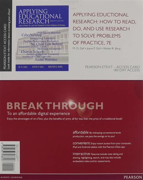 Applying Educational Research: How To Read, Do, and Use Research To