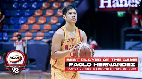 NCAA Season 98 Best Player Paolo Hernandez Mapua Vs SSC R Men S