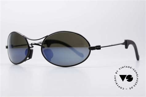 Sunglasses Ray Ban Orbs 9 Base Oval Blue Mirror B&L USA Shades