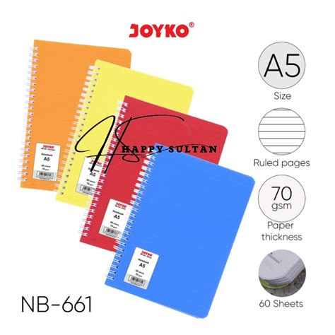 Jual Ruled Notebook Diary Agenda Buku Catatan Bergaris Joyko NB 661 60