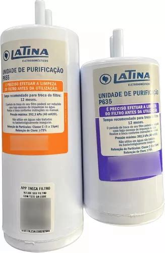 Filtro Refil Duplo Original Latina Purificador Pa735 Novo Parcelamento Sem Juros