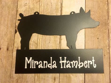 Personalized Show Pig Or Hog Sign For Stock Shows Fairs Barn Pens