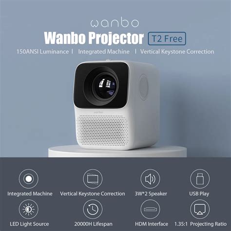 Проектор Xiaomi Wanbo Projector T2 — Xiaomi-note.ru