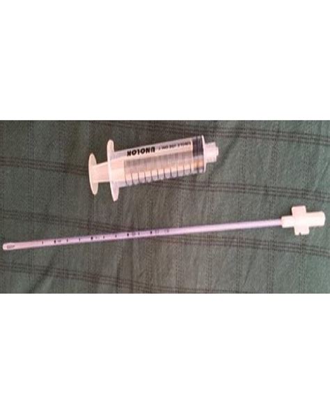 Pvc Endometrial Biopsy Curette With Syringe For Hospital At Rs