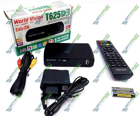 Купить World Vision T625 D3 цифровой эфирный DVB-T2 ресивер. Цена на ...