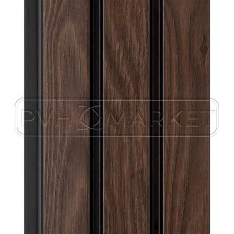 Реечная панель на стену купить 3D RAIL Махагон в интернет-магазине ПВХ ...