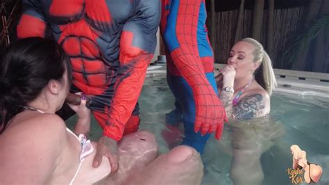 GirlGoneWireless Spiderman And Deadpool Fuck The MILFs Porno Videos Hub