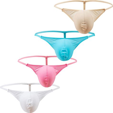 YUFEIDA Men S G String Thong Underwear Low Rise Sumo Wrestling Bikini Briefs Panties Pack Of 4