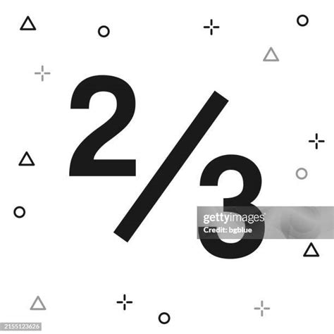 20 Two Thirds Icon High Res Illustrations Getty Images