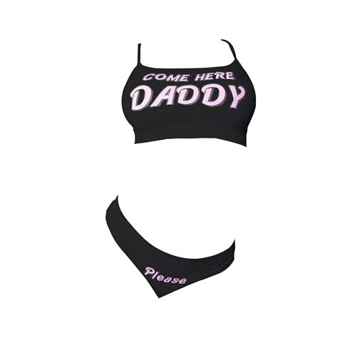 Buy YOMORIO Yes Daddy Bra And Panty Set Lingerie Set Anime Cosplay Underwear Online At