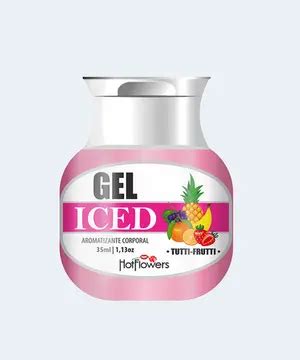 Gel Beijável Excitante de Tutti Frutti Gel Iced HOT FLOWERS GEL AROMAT ICED TUTTI FRUTTI