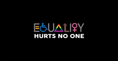 Equality Hurts No One Gay Lesbian Les LGBT Pride Equality Hurts No One Sticker TeePublic
