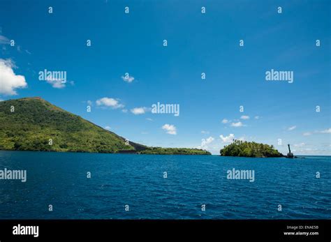 active island volcano  banda   maluku province indonesia