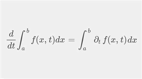 The Leibniz Rule For Integrals The Derivation Youtube