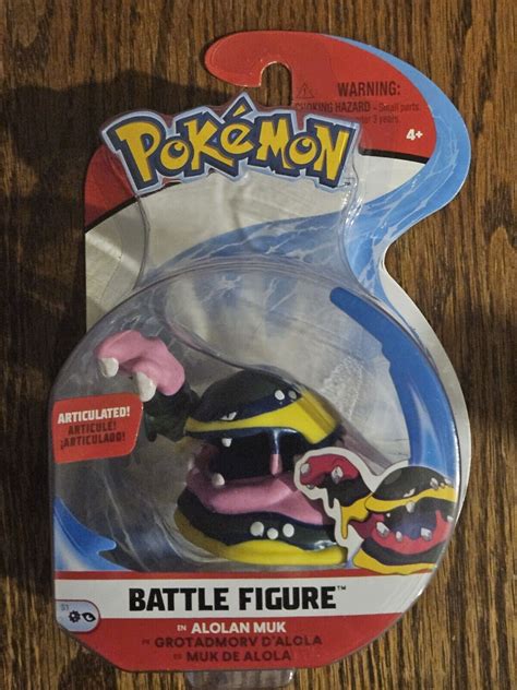 Pokemon 3 Inch Alolan Muk Articulated Battle Action Figure EBay