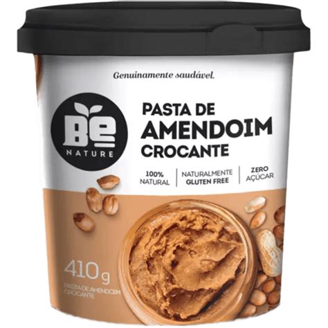 Melhor Pasta De Amendoim Zero Açúcar - Pasta de Amendoim Crocante Zero Açúcar Be Nature 410g - Apoio Entrega V2