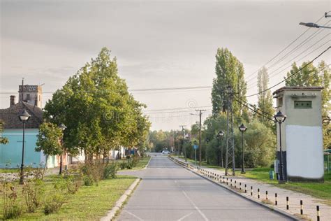 Typical Countryside Street In The Village Of Jabuka A Serbian Village