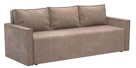 Прямой диван Берта линейный Велюр бежевый в Екатеринбурге купить ...