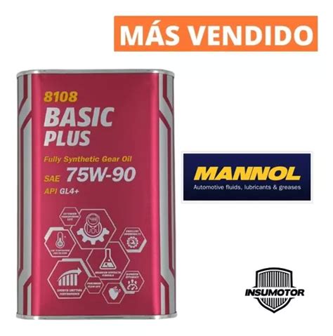 Aceite Mannol 75w90 Basic Plus Full Synthetic Api Gl-4+ 1l | Cuotas sin ...