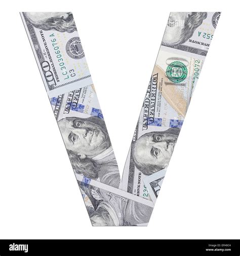 Alphabetic letter V Stock Photo - Alamy