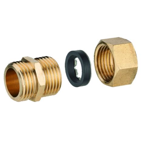 Raccord joint mixte mâle égal Pour tube en cuivre D14 mm M 15 x 21