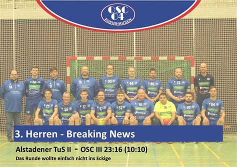 herren alstadener tus ii osc iii   osc handball