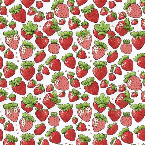 Premium Photo Seamless Strawberry Pattern