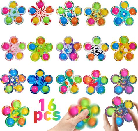 16 Pack Pop Fidget Spinners Easter Goodie Bag Stufferssensory Fidget