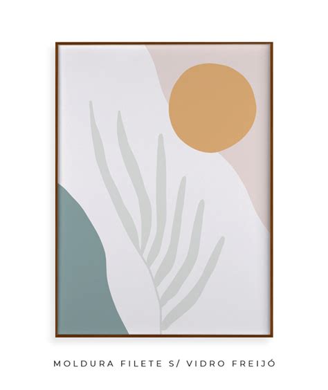 Quadro Decorativo Leaf Minimal Nude