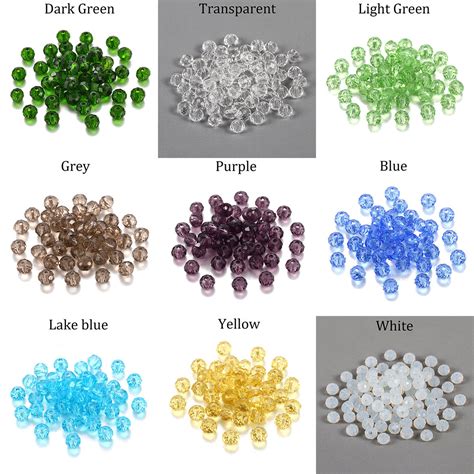 Pcs Mm Translucent Czech Crystal Glass Bead Etsy