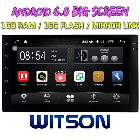 NAVIGATIE ANDROID CARPAD 2DIN WITSON W2-F1013T 7" 16GB QUADCORE GPS ...