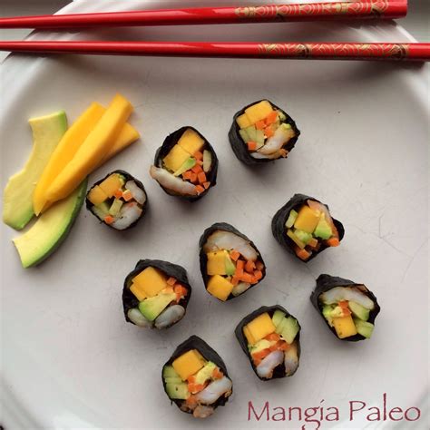Shrimp & Mango Nori Rolls – Mangia Paleo