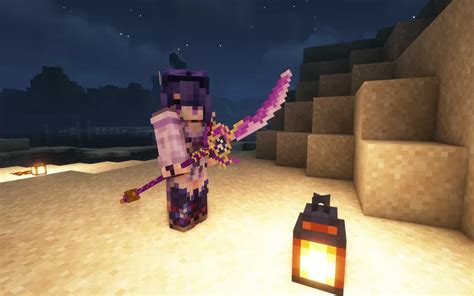 Engulfing Lightning Genshin Impact Cit Weapon Minecraft Texture Pack