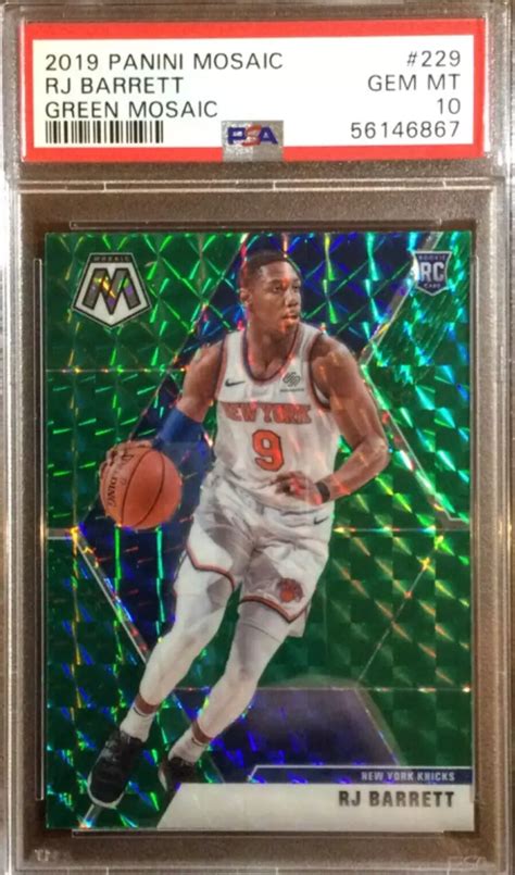 PSA 10 RJ Barrett RC Green Mosaic