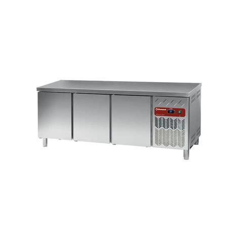 Table frigorifique ventilé 3 portes EN 600x400 550L