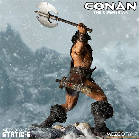 14010 Mezco Statue 1 6 Scale Conan The Barbarian Frazetta Marvel Conan