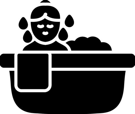 hydrotherapy glyph icon  vector art  vecteezy