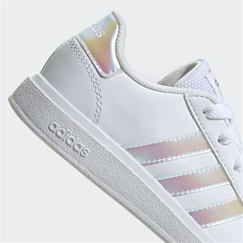 Adidas Grand Court Lifestyle Lace Tennis Shoes White Adidas Lk