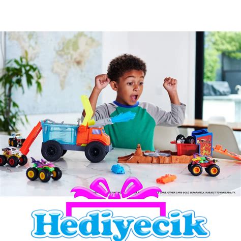 Hot Wheels Monster Trucks Arena M Cadelesi Color Shifters Oyun Seti Hpn Kargo Cretsiz En