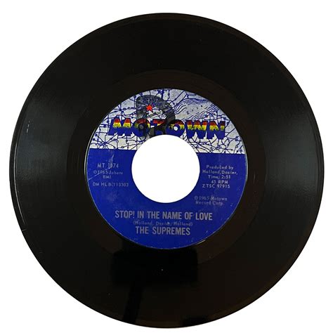 Supremes Stop In The Name Of Love Inksplat Records