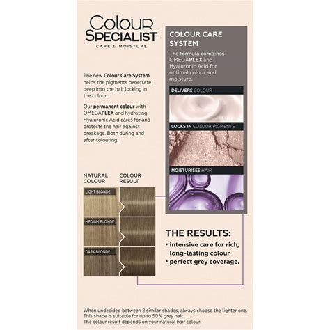 Schwarzkopf Colour Specialist Cool Light Blonde Permanent Each Woolworths