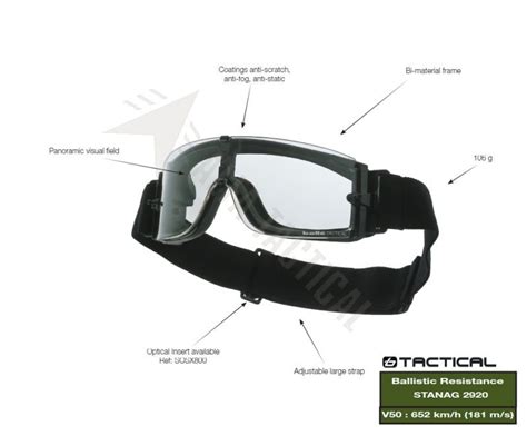 Taktické brýle BOLLE X800, čirá skla | army shop alfatactical.cz