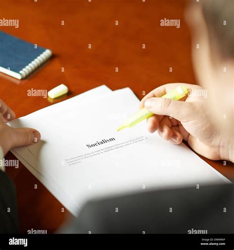 Socialism definition composition Stock Photo - Alamy