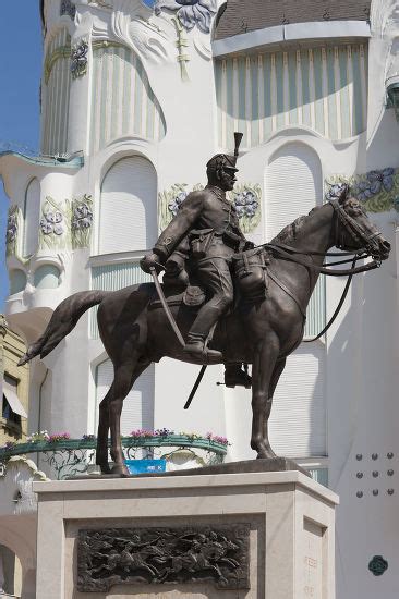 Equestrian Statue Hussar Memorial Reok Palais Editorial Stock Photo