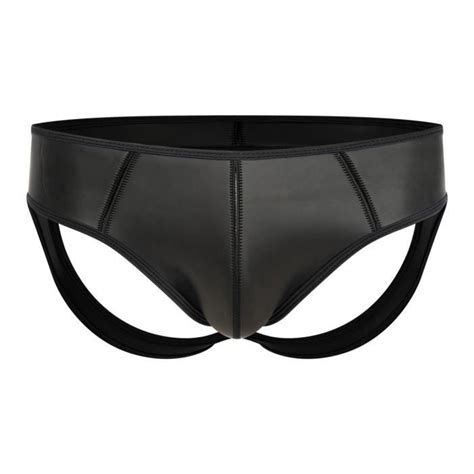 IEFIEL String Ouvert Homme Sexy Hot Sous Vêtements Jockstrap Gay Fesse Nu Lingerie de Nuit