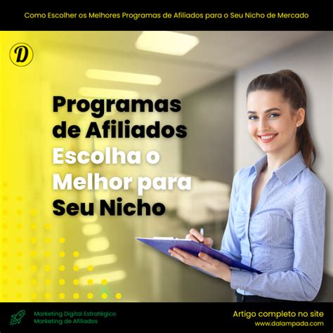 Melhores Programas De Afiliados Para O Seu Nicho De Mercado