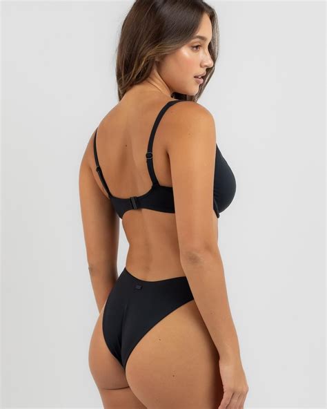 Shop Roxy Sd Beach Classics Underwire Bikini Top In Anthracite Fast Shipping Easy Returns