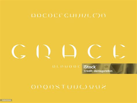 Grace Font Vector Alphabet Stock Illustration Download Image Now