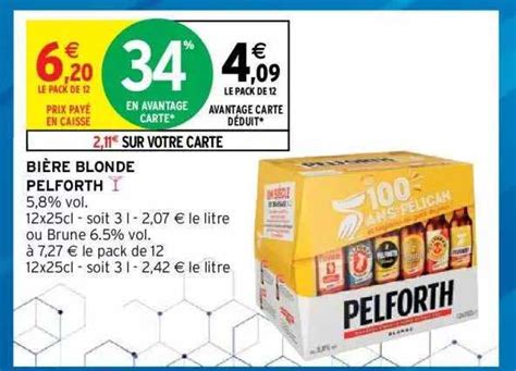 Promo Bi Re Blonde Pelforth Chez Intermarch Hyper Icatalogue Fr